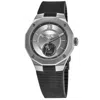 Baume & Mercier Riviera Moon Phase Silver Dial Rubber Strap Men's Watch 10681
