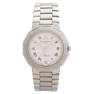 Pre-owned Baume & Mercier Baume And Mercier Riviera Quartz Ref 5131, 34mm Stainless Steel Case, C 1990 In Multi