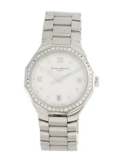 Pre-owned Baume & Mercier Riviera Watch, 28mm In Multicolor