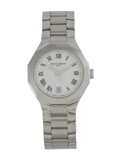 Pre-owned Baume & Mercier Riviera Watch, 29mm In Multi