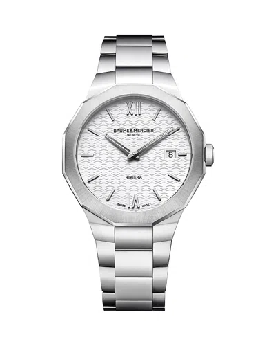 Baume & Mercier Riviera Watch, 39mm In Gray