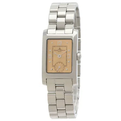 Pre-owned Baume & Mercier Stainless Steel Wristwatch () In Multi