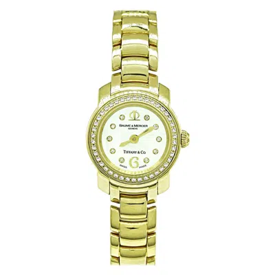 Pre-owned Baume & Mercier Tiffany & Co Diamond Gold Lady's Watch In Multi