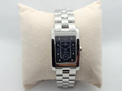 Pre-owned Baume & Mercier Tiffany Co & Baume Mercier Hampton Tank Watch, Mv045063, Quartz, Serviced, Rare In Multi