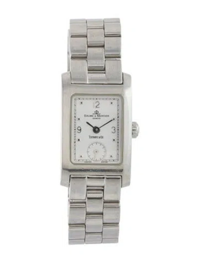 Pre-owned Baume & Mercier X Tiffany & Co. Hampton Watch, 20mm In Multi