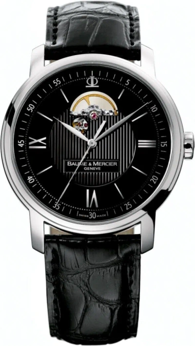 Pre-owned Baume Et Mercier Baume & Mercier Classima Black Guilloche Dial Luxury Mens Watch For Sale