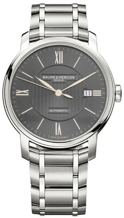 Pre-owned Baume Et Mercier Baume & Mercier Classima Gray Dial Steel Automatic Luxury Mens Watch On Sale