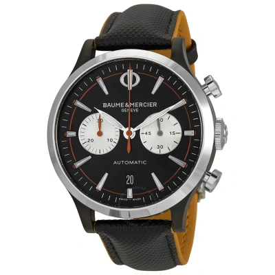Baume Et Mercier Capeland Chronograph Automatic Black Dial Men's Watch 10451
