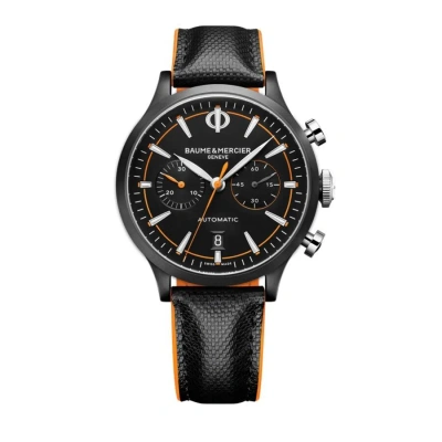 Baume Et Mercier Capeland Chronograph Automatic Black Dial Men's Watch 10452