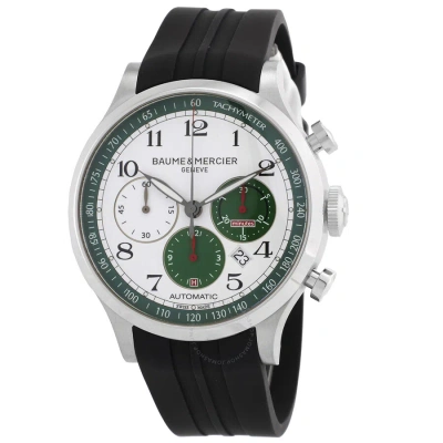 Baume Et Mercier Capeland Chronograph Automatic White Dial Men's Watch M0a10305 In Black