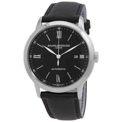 Pre-owned Baume Et Mercier Classima Automatic Black Dial Men's Watch M0a10453
