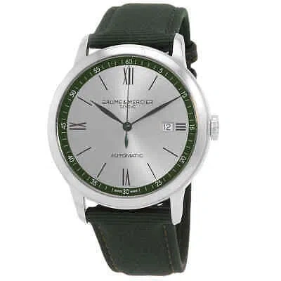 Pre-owned Baume Et Mercier Classima Automatic Green Dial Men's Watch M0a10696