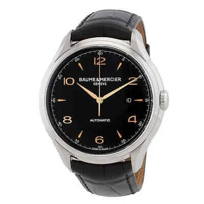 Pre-owned Baume Et Mercier Clifton Automatic Black Dial Men's Watch M0a10366