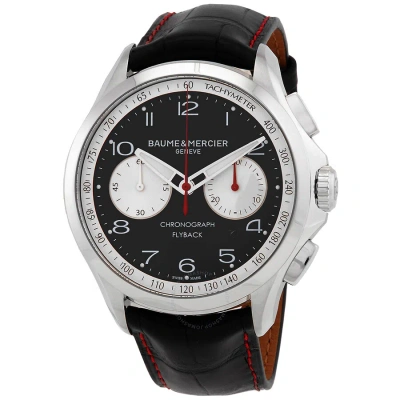 Baume Et Mercier Clifton Chronograph Automatic Black Dial Men's Watch M0a10369 In Animal Print