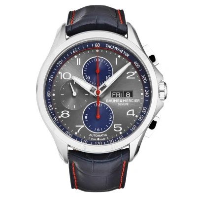 Baume Et Mercier Clifton Chronograph Automatic Grey Dial Men's Watch M0a10370 In Multi