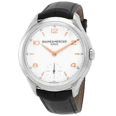 Pre-owned Baume Et Mercier Clifton Hand Wind Silver Dial Men's Watch M0a10363
