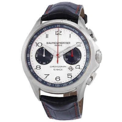 Pre-owned Baume Et Mercier Clifton White Dial Men's Watch M0a10368