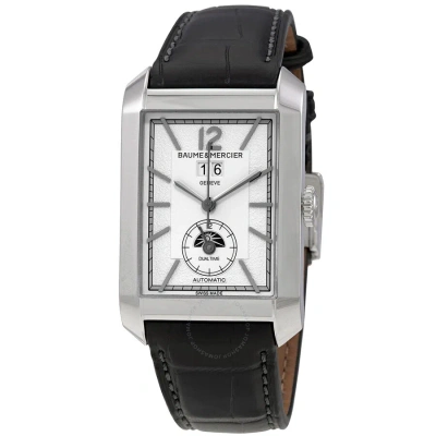 Baume Et Mercier Hampton Automatic Silver Dial Men's Watch 10523 In Black / Silver