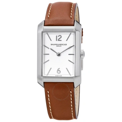 Baume Et Mercier Hampton Quartz Silver Dial Men's Watch M0a10670 In Brown