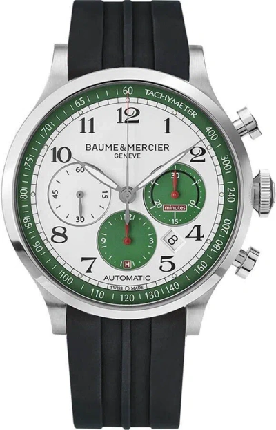 Pre-owned Baume Et Mercier Men's Baume & Mercier Capeland White Dial Edition Sport Watch Moa10305