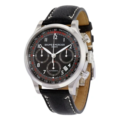 Baume Et Mercier Capeland Chronograph Automatic Black Dial Men's Watch 10001