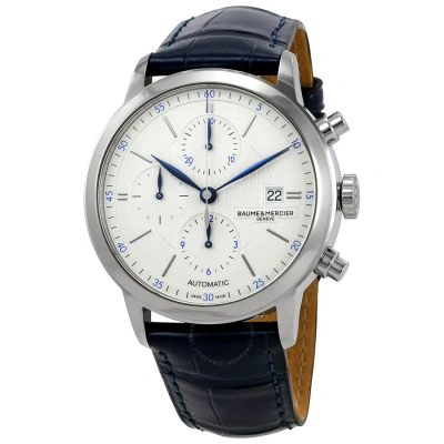 Baume Et Mercier Classima Chronograph Automatic Men's Watch Moa10330 In Blue / Silver