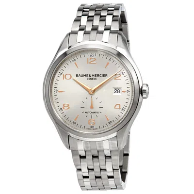 Baume Et Mercier Clifton Automatic Silver Dial Men's Watch A10141 In Metallic