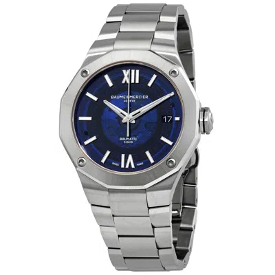 Baume Et Mercier Riviera Automatic Blue Dial Men's Watch M0a10616 In Metallic
