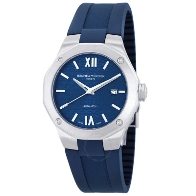Baume Et Mercier Riviera Automatic Blue Dial Men's Watch Moa10619 In Metallic