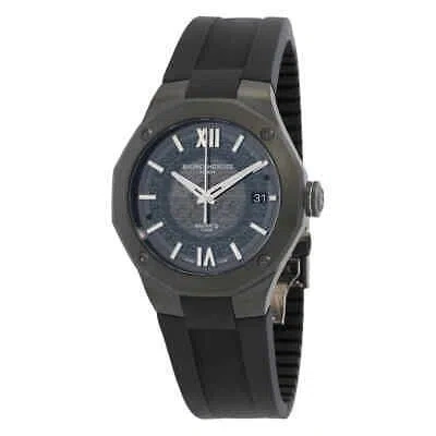 Pre-owned Baume Et Mercier Riviera Baumatic Automatic Black Dial Men's Watch M0a10617