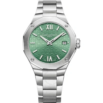 Baume Et Mercier Riviera Quartz Green Dial Ladies Watch 10683 In Gold