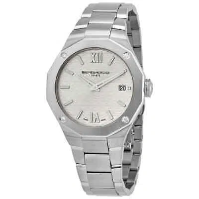 Pre-owned Baume Et Mercier Riviera Quartz Silver Dial Ladies Watch Moa10614
