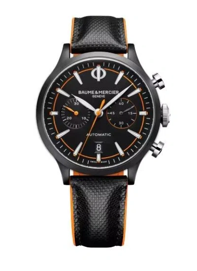 Pre-owned Baume & Mercier Capeland Automatic Chronograph Steel Mens Watch M0a10452