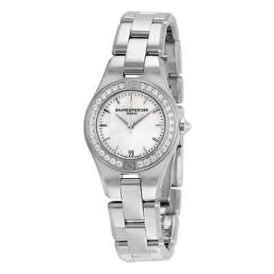 Pre-owned Baume & Mercier Baume And Mercier Linea Diamond Ladies Watch 10013
