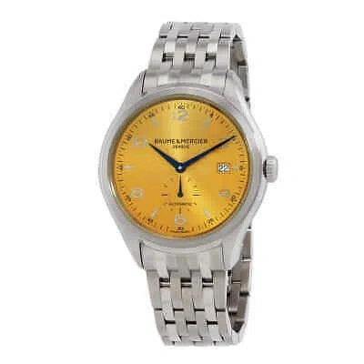 Pre-owned Baume & Mercier Baume Et Mercier Clifton Automatic Champagne Dial Men's Watch M0a10243