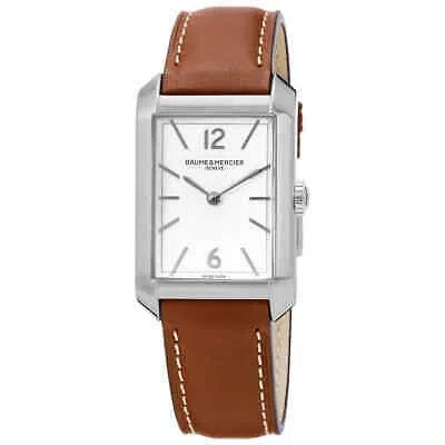 Pre-owned Baume & Mercier Baume Et Mercier Hampton Quartz Silver Dial Men's Watch M0a10670