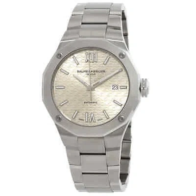 Pre-owned Baume & Mercier Baume Et Mercier Riviera Automatic Silver Dial Men's Watch 10622