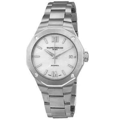 Pre-owned Baume & Mercier Baume Et Mercier Riviera Automatic Silver Dial Unisex Watch M0a10663