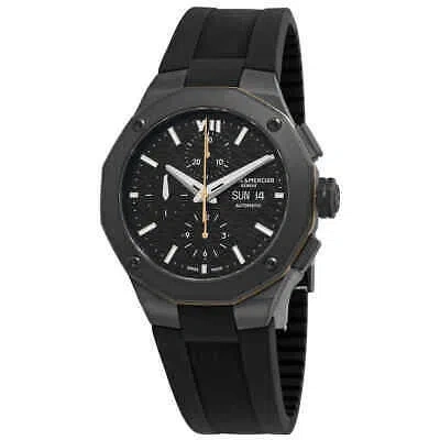 Pre-owned Baume & Mercier Baume Et Mercier Riviera Chronograph Automatic Black Dial Men's Watch M0a10625