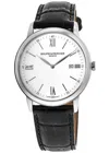 Baume & Mercier Classima Quartz White Dial Leather Strap Men's Watch 10323 In White