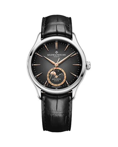Baume & Mercier Clifton 10758 Automatic Watch, 39mm In Black