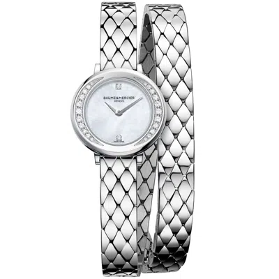 Baume & Mercier Ladies' Watch  Petite Promesse W-diamond ( 22 Mm) Gbby2 In White