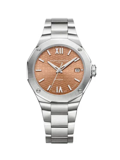 Baume & Mercier Women's Riviera 10764 Stainless Steel Bracelet Watch/36mm In Metallic