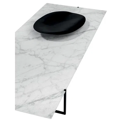 Pre-owned Baxter Icaro Stone Lined Marble Coffee Table By , Italy In Gray