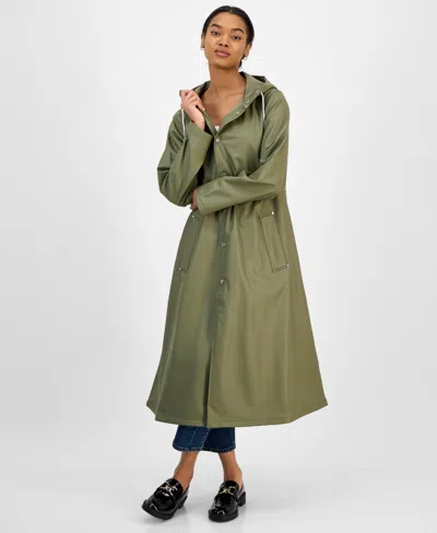 Baxter Wood Women's Longliner Hooded Rain Coat