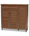Baxton Studio Coolidge 11-shelf Shoe Storage Cabinet