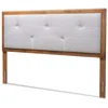 Baxton Studio Abner King Size Headboard In Brown