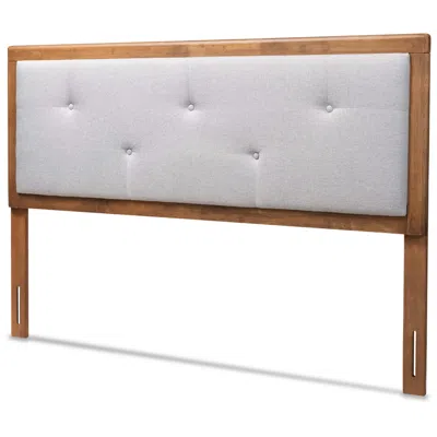 Baxton Studio Abner King Size Headboard In Brown