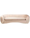 Baxton Studio Adanna Glam & Luxe Velvet Fabric Sofa In Gold