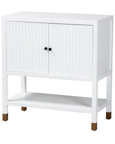 Baxton Studio Aiden Fluted Sideboard In White